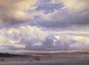 Johann Jakob Ulrich Clouds over the Sea (nn02) USA oil painting artist